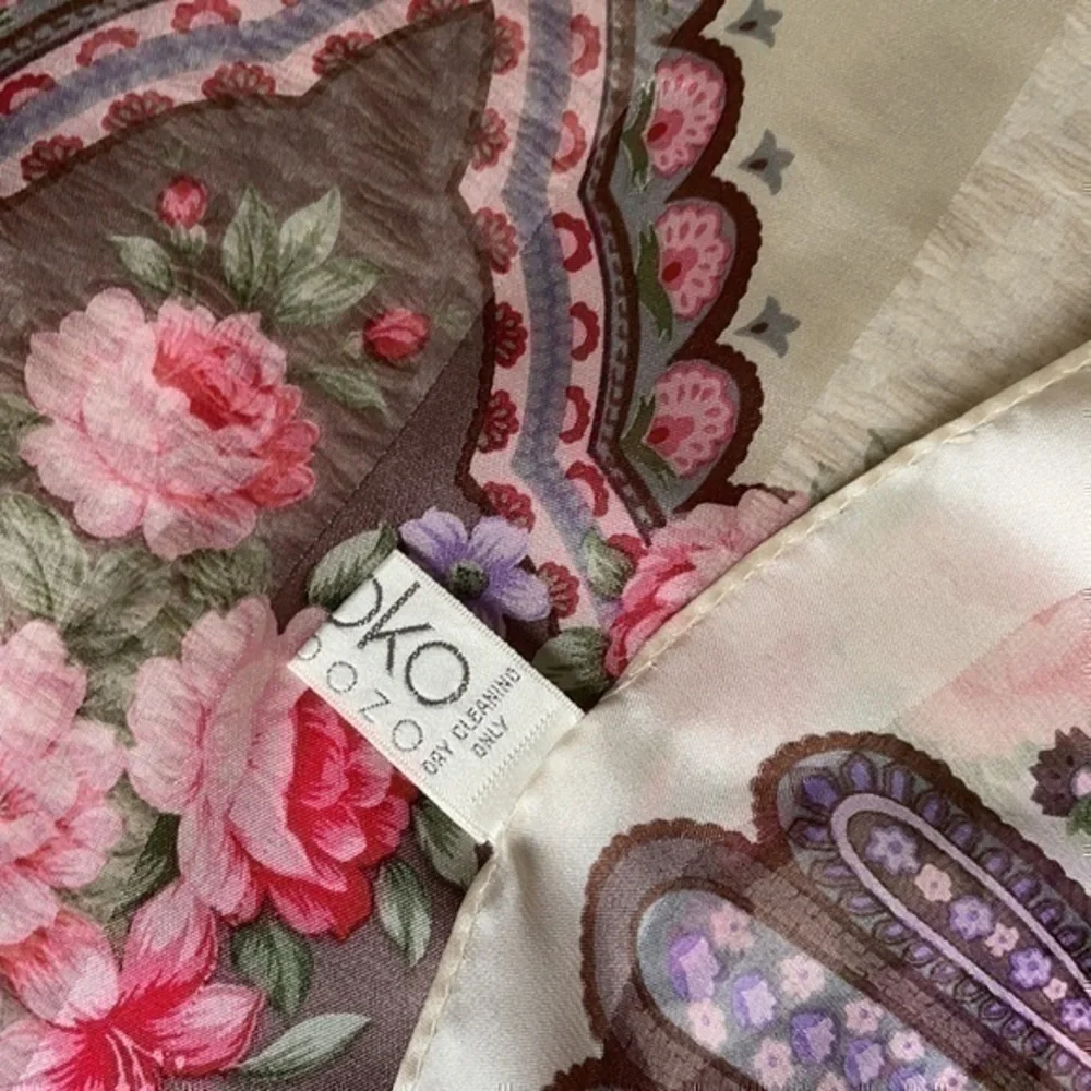 Hiroko for dozo silk square scarf